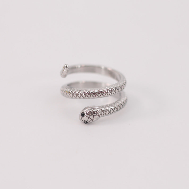 Anillo Serpiente Plateado