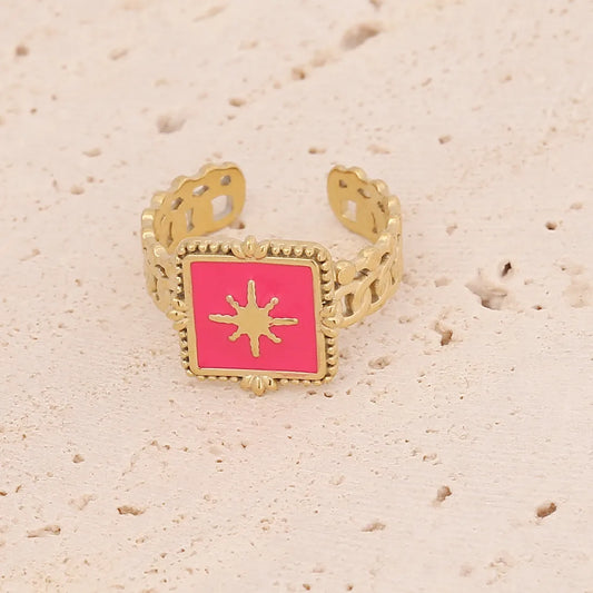 Anillo Estrella Rosa